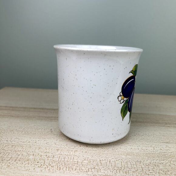 Vintage Mug Tea Coffee Floral Plum Fruit Design Made in Japan Ceramic Home Cup - Picture 7 of 10